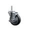 Service Caster 4 Inch Thermoplastic  Rubber Wheel Swivel 34 Inch Threaded Stem Caster with Brake SCC SCC-TS20S414-TPRB-TLB-34212 - alternate 1